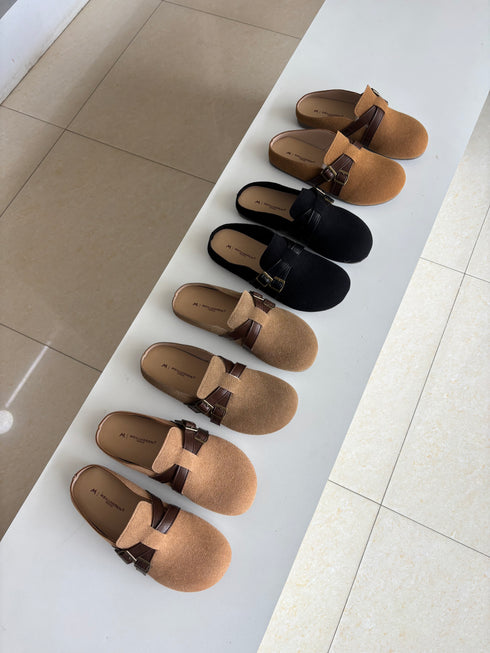 Double Belted Slid On Clogs